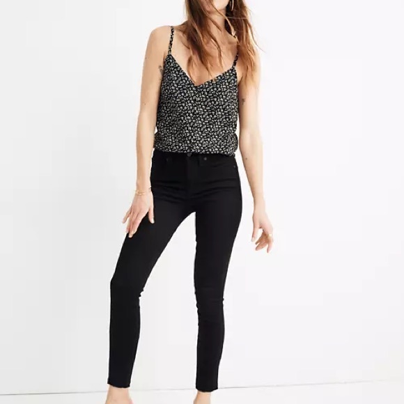 Madewell Denim - Madewell 9” Skinny Crop Jean in ISKO Black